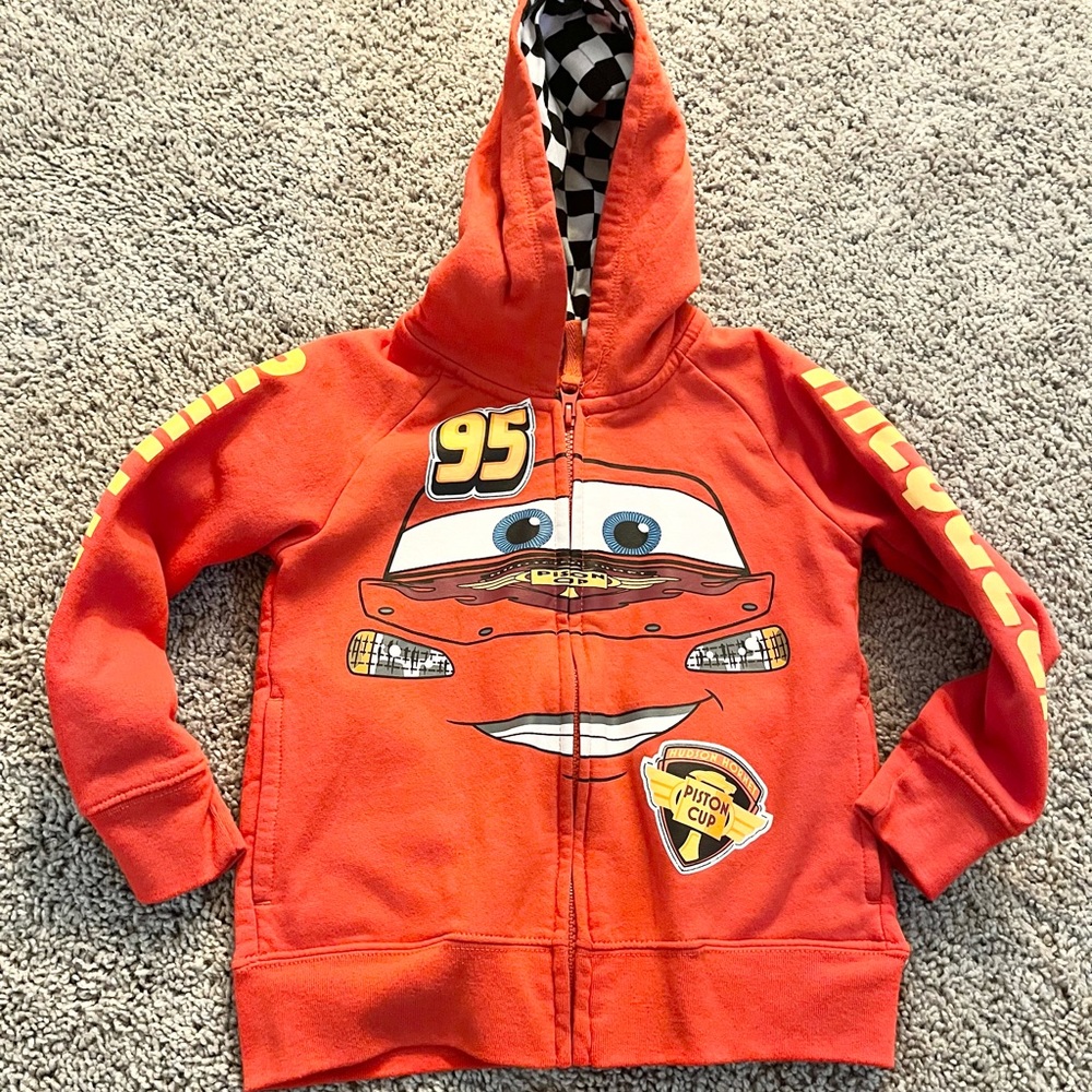 Disney Pixar Lightning McQueen Fleece Zip-up Jacket - 4T